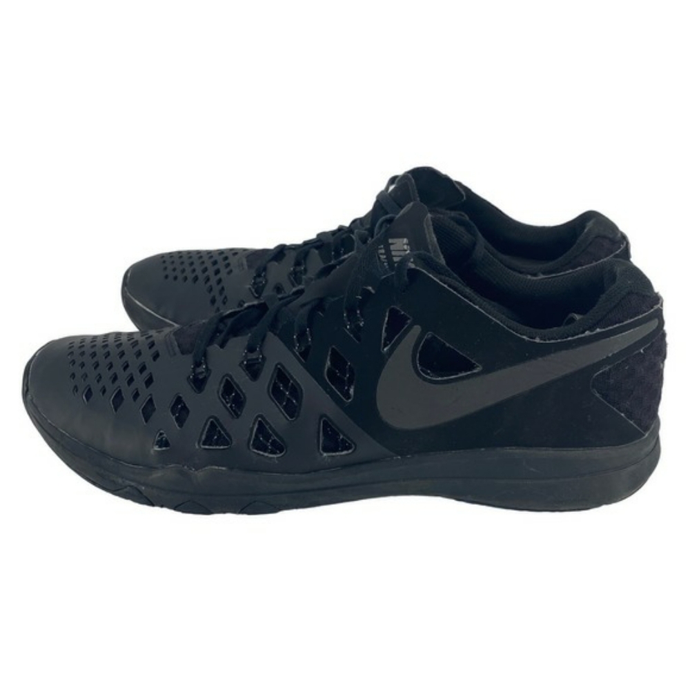 Nike Men 12 Air Trainer 180 Black Running Shoes Sneakers 843937-004